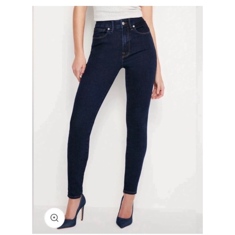 Good American Good Legs Always Fits Jeans in Denethic Blue size 14-18